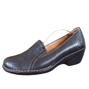 Softspots Venus Women Clog Size 10 Medium Comfort Work Casual Brown Leather